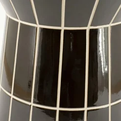 Ronde Bijzettafel TileTastic Aardewerk 38cm - Bruin - Loft24.nl