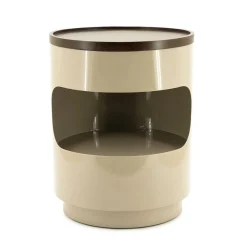 Ronde Bijzettafel Tondo 37cm - Taupe - Loft24.nl