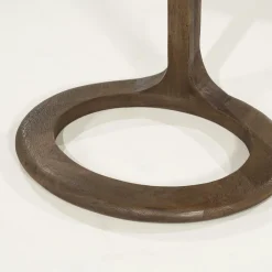 Ronde Bijzettafel Vito Marmer en Mangohout 43 x 37cm - Loft24.nl