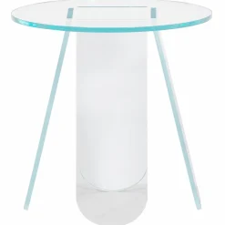 Ronde Bijzettafel Walt Acryl 40cm - Transparant - Loft24.nl