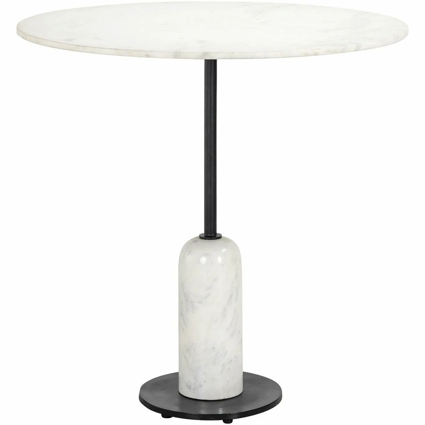 Ronde Bistrotafel Jagger Marmer Ø76 cm - Wit - Loft24.nl