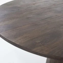 Ronde Eettafel Aron Mangohout Bruin - 130cm - Loft24.nl