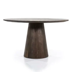 Ronde Eettafel Aron Mangohout Bruin - 130cm - Loft24.nl