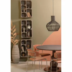 Ronde Eettafel Blanco Mangohout, 120cm, kleur Walnoot - Loft24.nl