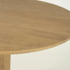 Ronde Eettafel coco Mangohout 130cm - Naturel - Loft24.nl