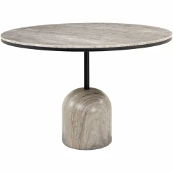 Ronde Eettafel Duncan Marmer Ø120cm - Wit - Loft24.nl