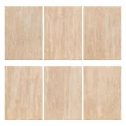 Ronde Eettafel Fictus Faux Travertine Ø140 cm - Beige - Loft24.nl