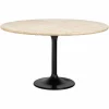 Ronde Eettafel Hampton Ø140 cm - Travertin - Loft24.nl