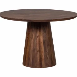 Ronde Eettafel Limit Mangohout 130cm - Walnoot - Loft24.nl