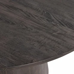 Ronde Eettafel Maan 120cm, kleur Donkerbruin - Loft24.nl