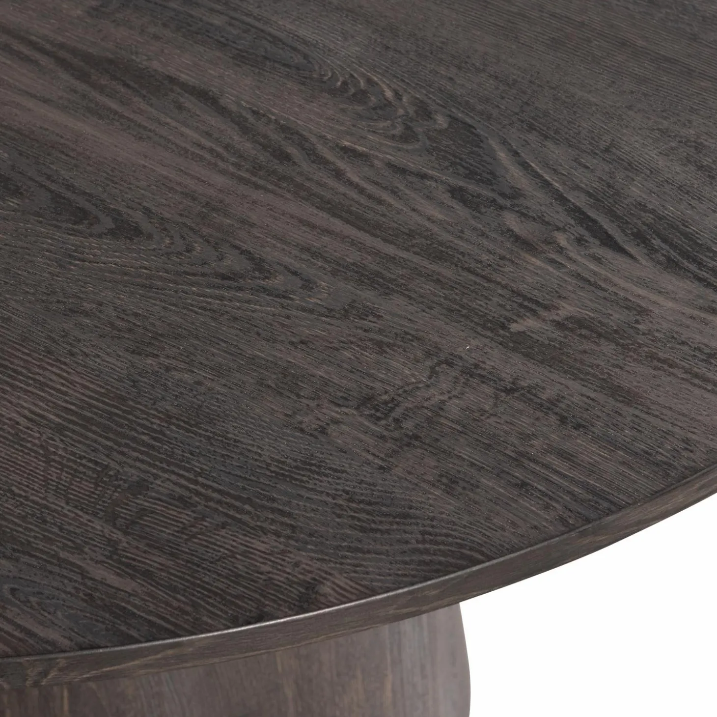 Ronde Eettafel Maan 120cm, kleur Donkerbruin - Loft24.nl