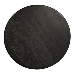 Ronde eettafel Macaron Ø130 cm - eikenhout met metalen onderstel - Loft24.nl