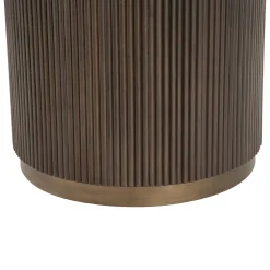 Ronde Eettafel Mayfield Marmer Ø140 cm - Bruin - Loft24.nl