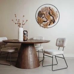 Ronde Eettafel Premana Mangohout Bruin - 150cm - Loft24.nl