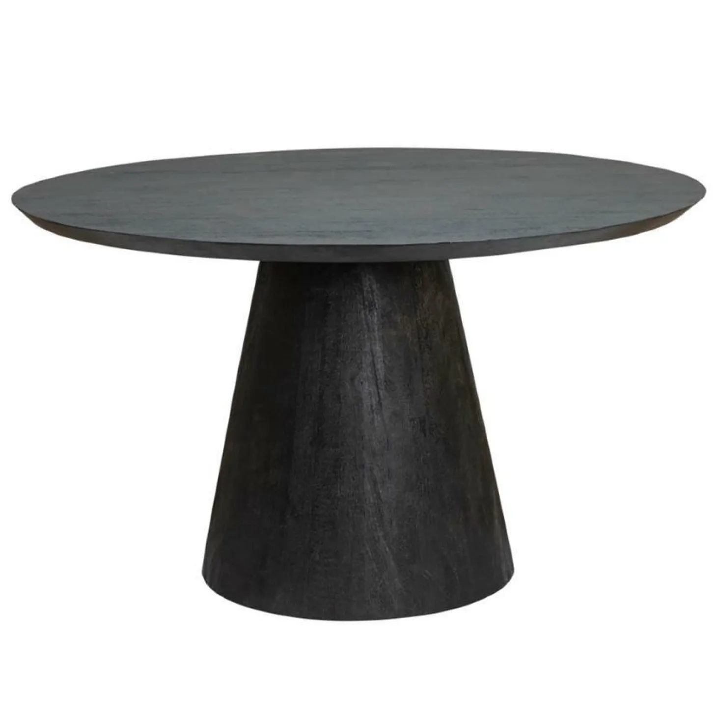 Ronde Eettafel Premana Mangohout Zwart - 130cm - Loft24.nl