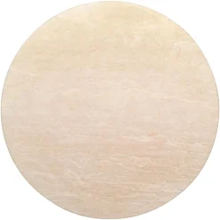 Ronde Eettafel Renaissance Ø130cm Travertin - Beige - Loft24.nl