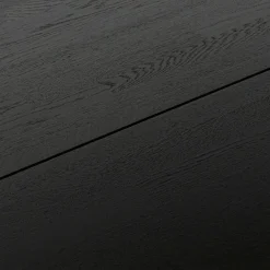 Ronde Eettafel Rhonda Eikenhout 130cm - Zwart - Loft24.nl