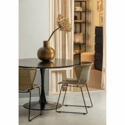 Ronde Eettafel Sammy 120cm, kleur Zwart - Loft24.nl