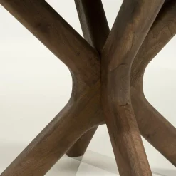 Ronde Eettafel Tycho Mangohout 150cm - Lichtbruin - Loft24.nl