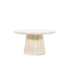 Ronde Salontafel Aime Travertin 70 x 38 cm - Loft24.nl
