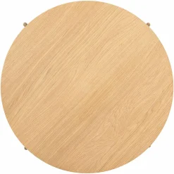 Ronde Salontafel Belfort Eiken Ø85 cm - Naturel - Loft24.nl