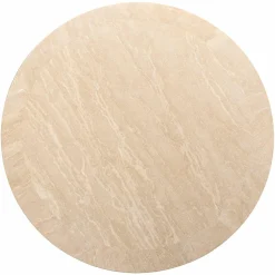 Ronde Salontafel Biltmore Travertin Ø100 cm - Beige - Loft24.nl