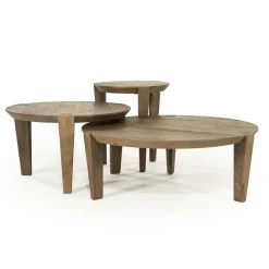 Ronde Salontafel Davina Mangohout - 60 cm - Loft24.nl