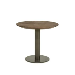 Ronde Salontafel Esila Mangohout 50cm - Loft24.nl