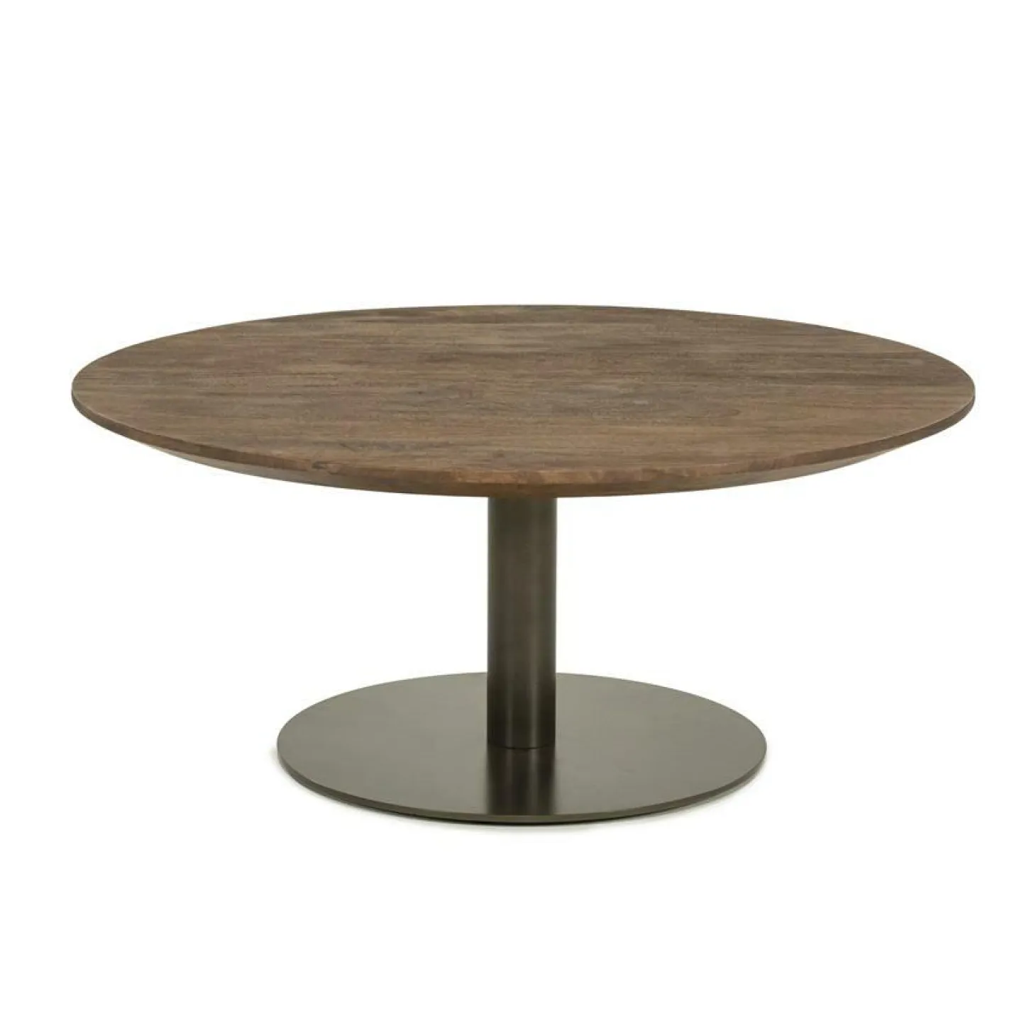 Ronde Salontafel Esila Mangohout 80cm - Loft24.nl