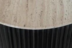 Ronde Salontafel Hampton Travertin - Ø90 cm - Loft24.nl