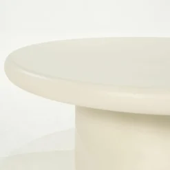 Ronde Salontafel Jade Magnesium oxide 80cm - Loft24.nl