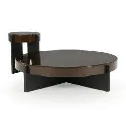 Ronde Salontafel Juliet 110cm - Bruin - Loft24.nl