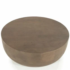 Ronde Salontafel Karibu Mangohout 70cm - Loft24.nl