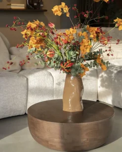 Ronde Salontafel Karibu Mangohout 70cm - Loft24.nl