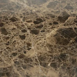 Ronde Salontafel Lando Marmer en mangohout - 80 cm - Loft24.nl