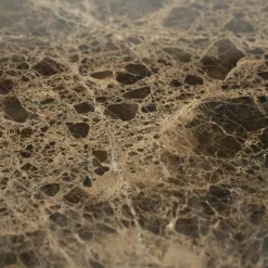 Ronde Salontafel Lando Marmer en mangohout - 80 cm - Loft24.nl