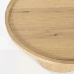 Ronde Salontafel Leia Eikenhout 80cm - Naturel - Loft24.nl