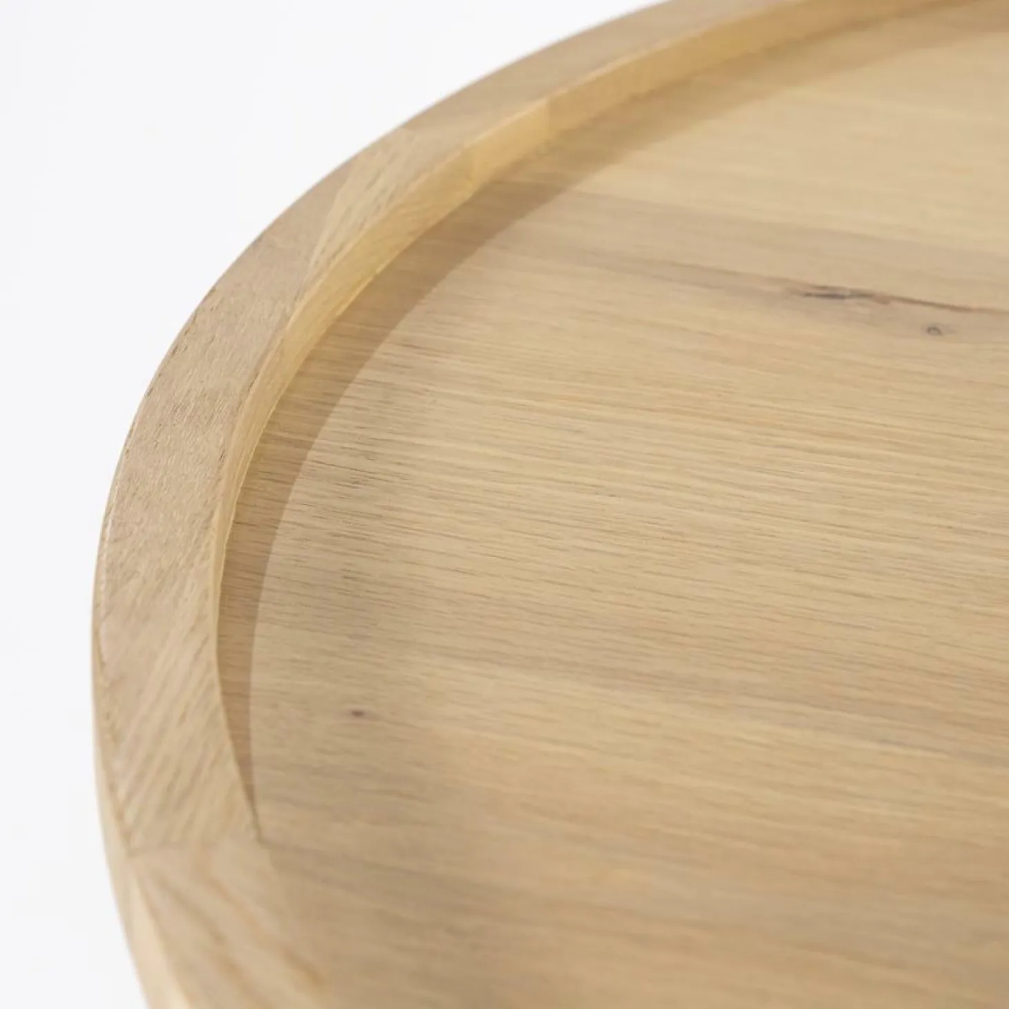 Ronde Salontafel Leia Eikenhout 80cm - Naturel - Loft24.nl