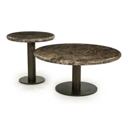 Ronde Salontafel Luigi Marmer 75cm - Loft24.nl