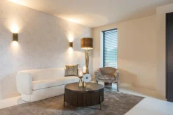 Ronde Salontafel Luxor Eiken Ø95 cm - Bruin - Loft24.nl