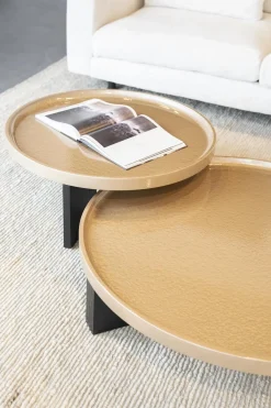 Ronde Salontafel Mayson 90cm - Beige - Loft24.nl