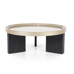 Ronde Salontafel Mayson 90cm - Beige - Loft24.nl