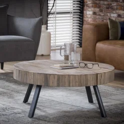 Ronde Salontafel Maze Metaal Set van 2 stuks - Loft24.nl