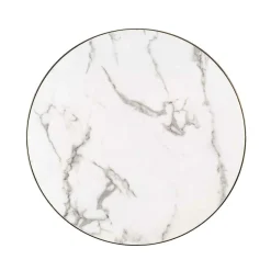 Ronde Salontafel Odin Ø80cm Marmer - Wit - Loft24.nl