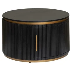 Ronde Salontafel Rivello Mangohout 80 cm - Loft24.nl