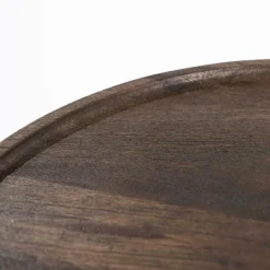 Ronde Salontafel Ron Mangohout 80 cm - Bruin - Loft24.nl