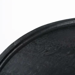 Ronde Salontafel Ron Mangohout 66 cm - Zwart - Loft24.nl