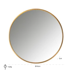 Ronde Spiegel Maevy 110cm - Loft24.nl