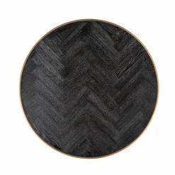 Salontafel Blackbone Eiken met metalen frame - set van 2 - Loft24.nl