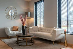 Salontafel Blackbone Eiken met metalen frame - set van 2 - Loft24.nl